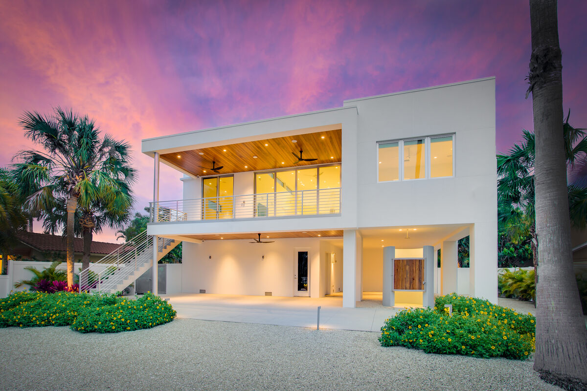Modern Florida home with impact windows and doors